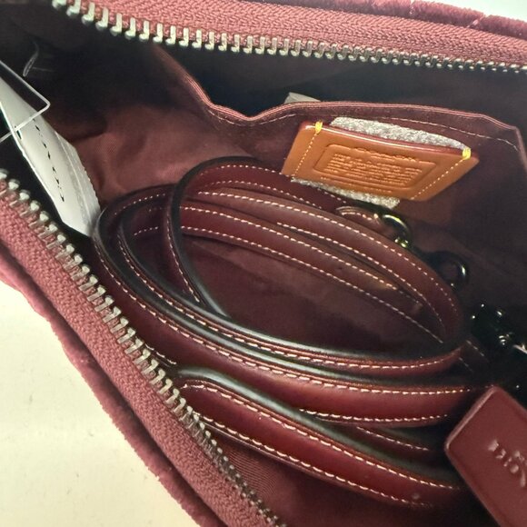 coach Teri Shoulder Bag In Organic Cotton With Quilting ccw70 - Picture 7 of 7